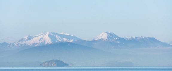 Rowers on lake taupo