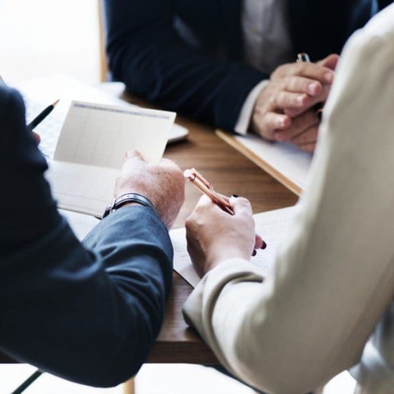 Lawyers in meeting